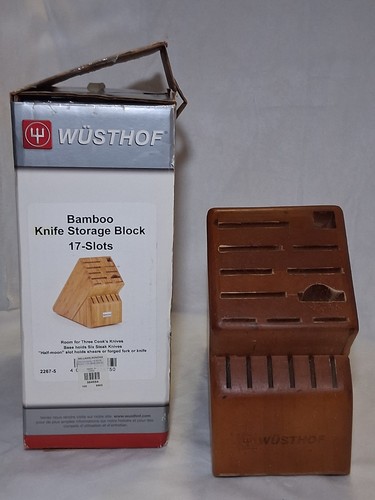 Wooden knife block - 17, slot