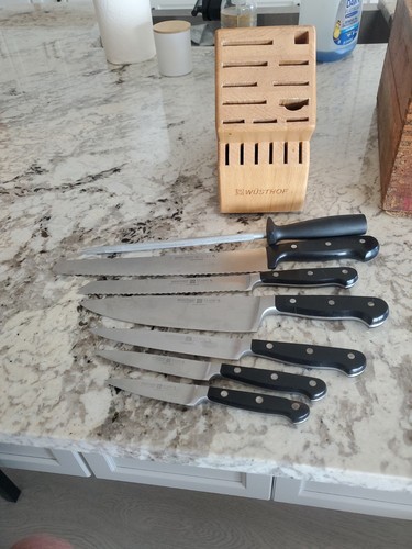 Wusthof knife set with block - knife,